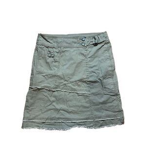 Vintage Natural Reflections Olive green cargo y2k 90s skirt sz 12 women’s
